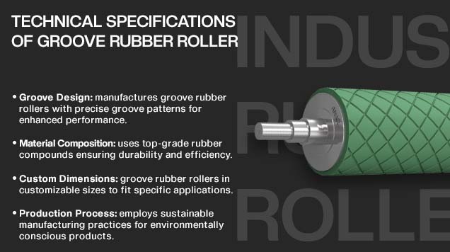 Groove rubber rolle manufacturerr